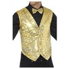 Gold Sequin Waistcoat Small