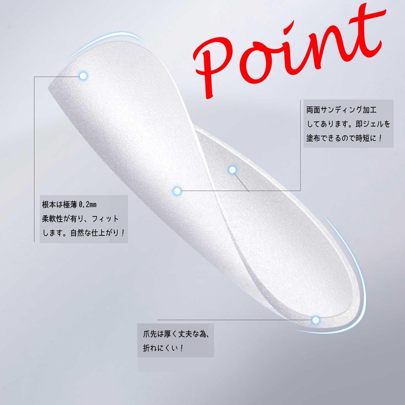 GLASS FROG Nail Tip, No Sanding, Ultra Thin, Translucent, Matte