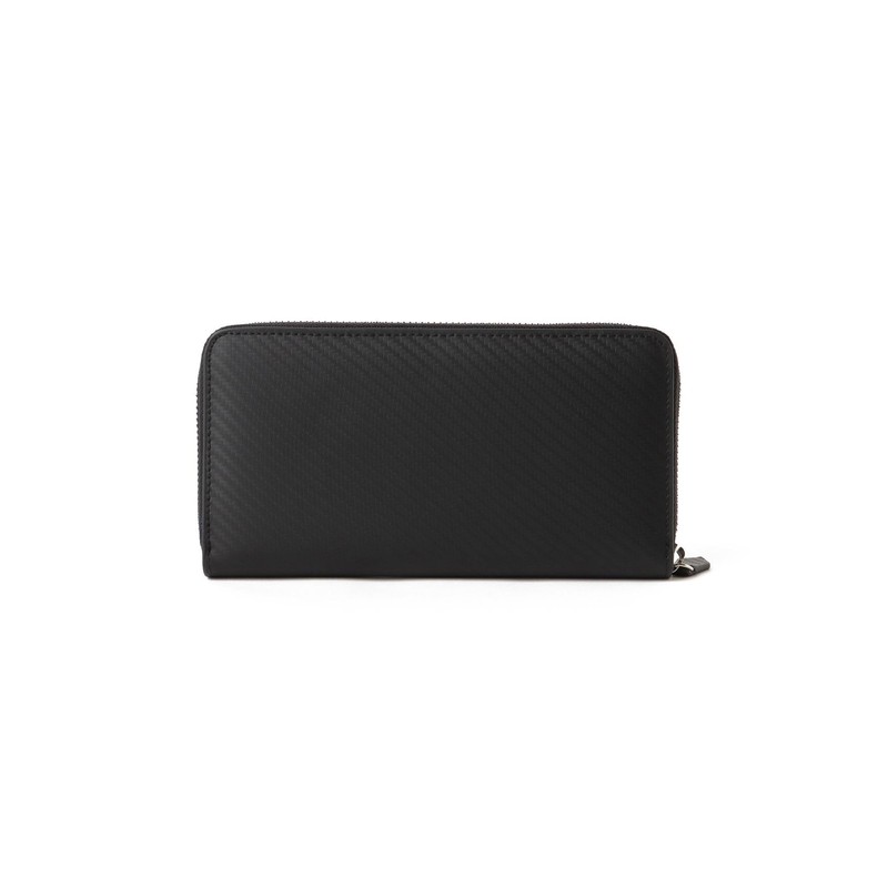 BEAMS HEART Men's Hybrid Long Zip Wallet Pouch, Black, Free