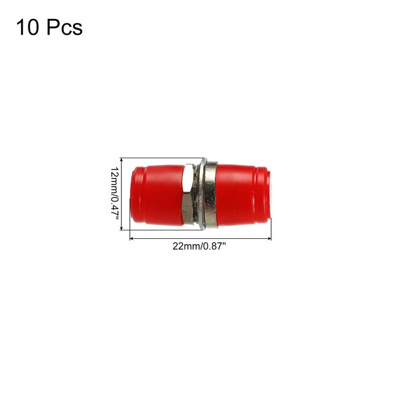 QUARKZMAN Pack of 10 Fibre Optic Adapter FC/UPC Round Flange