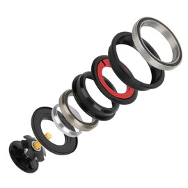 POENVFPO Cycle Headset,Aluminium Alloy Tapered Fork Straight Tube Bearing Headset Cycling Accessory for Replacement