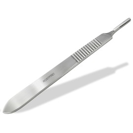 Scalpel Blades Figure No. 10. Single Use 10, 100, 500 Pieces for Scalpel Handle No. 3 - Replacement Blades Individually Sterile Packed Made of Carbon Steel (100)