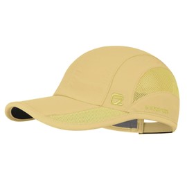 GADIEMKENSD Unstructured Quick Dry Sports Cap Outdoor Sun Protective Unisex, Yellowish