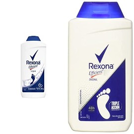 Rexona Efficient Desodorante Original para Pies en Talco Combate el Mal Olor 200 g  Efficient Desodorante Original para Pies en Talco Combate el Mal  