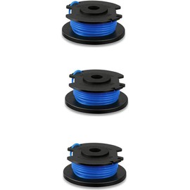 Poweka Strimmer Spool Compatible with Ryobi One+ AC14RL3A, 18V, 24V Cordless Trimmers 6pack 1.65mm Autofeed Replacement Strimmer Spools for Compatible with Ryobi Trimmer Line Replacement Part