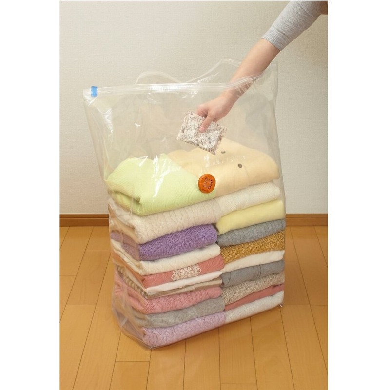 ムシューダ 圧縮パック 衣類用 (圧縮袋1枚、脱酸素剤1個)