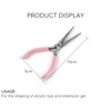 Rolabling 4.5 inch Nail Art Sharping Long Pliers Acrylic Tips