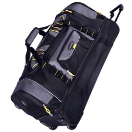 TPRC Sierra Madre Duffel Bag, Black, 36" Rolling