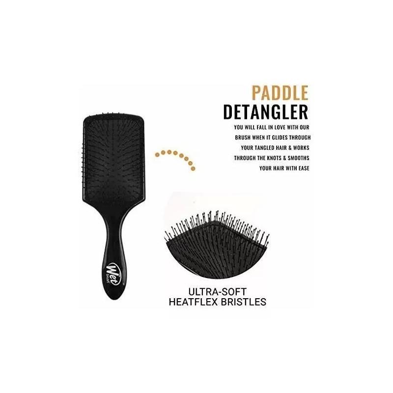 Wet Brush Cepillo Desenredante De Paleta Wet Brush, Negro, 1