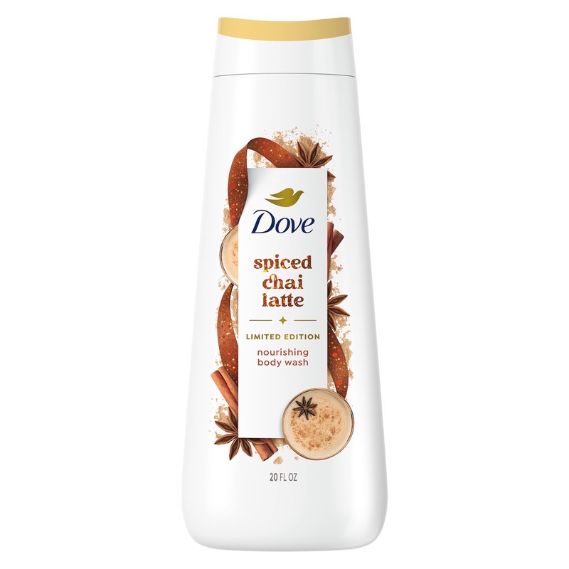 Dove Spiced Chai Latte Liquid Body Wash for Deep Nourishment