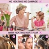Hair Rollers, 12 Pack Salon Hair Dressing Curlers, Self Grip