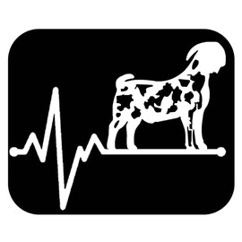 Dapple Boer Goat Lifeline Sticker OS 178 8" window decal