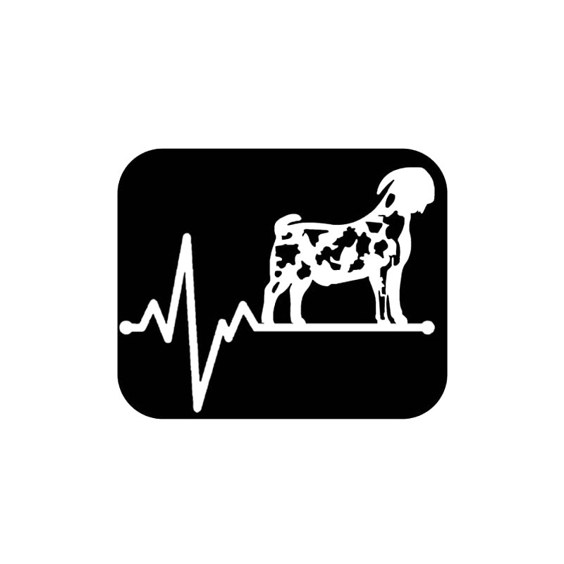 Dapple Boer Goat Lifeline Sticker OS 178 8" window decal