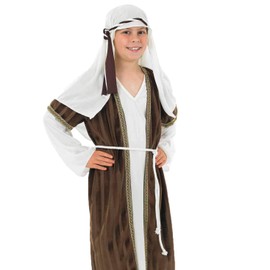 Fun Shack Brown Childrens Shepherd Costume - AGE 10 - 12 YRS (XL)