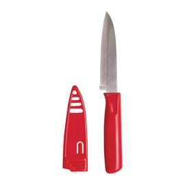 Helen's Asian Kitchen Universal Picnic Knife with Storage Sheath, High-Carbon Stainless Steel, 4-Inch