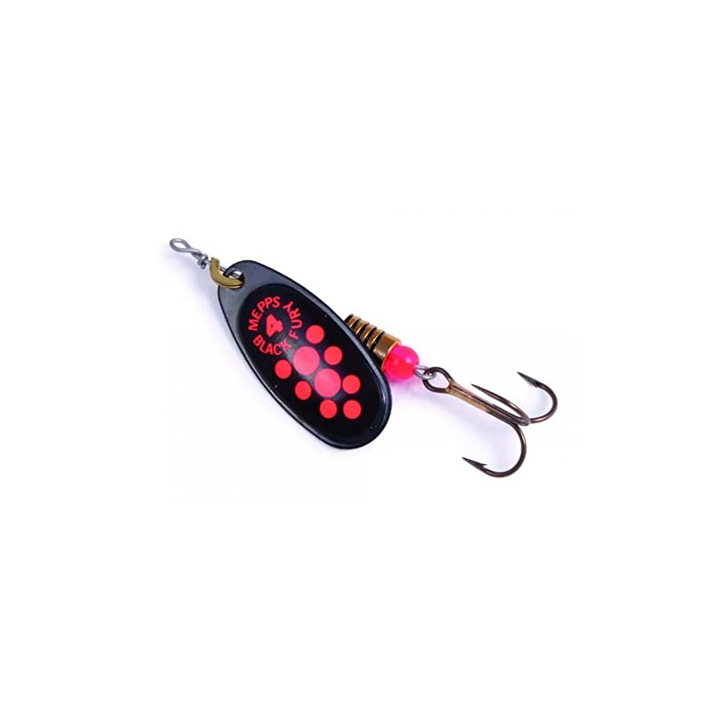 Mepps Comet Lure Black Fury Orange Size 2