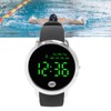 Men Digital Watch Round Color Screen Waterproof Backlit Ultra Thin