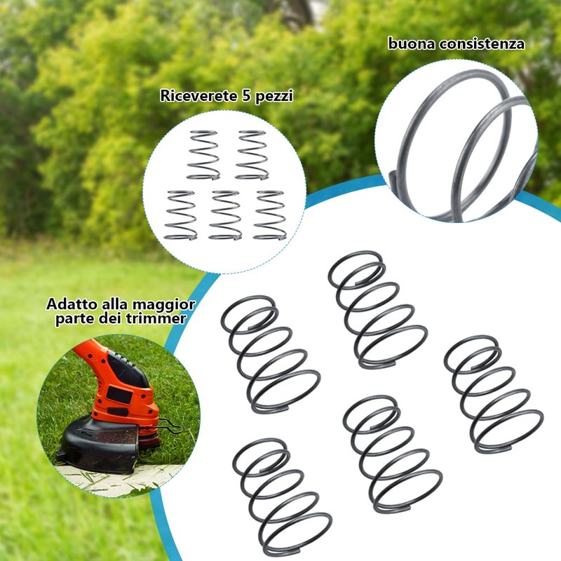 Trimmer Head Spring, Pack of 5 Grass Trimmer Head Accessories