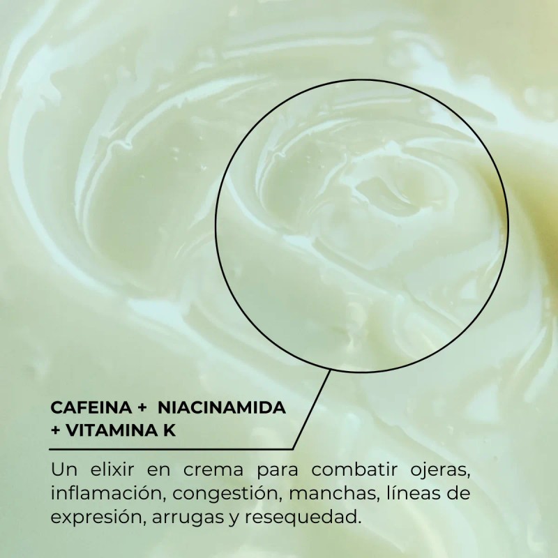 Crema Cafeína Y Niacinamida Nuestra Tierra Cosmetica Ancestral Anti Ojeras