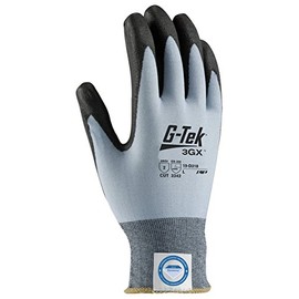 G-Tek 3GX 19-D318/XS Seamless Knit Dyneema Diamond/Lycra Glove with Polyurethane Coated Smooth Grip on Palm and Fingers