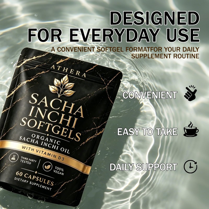 Athera Sacha Inchi Oil Softgels – Sacha Inchi Oil for