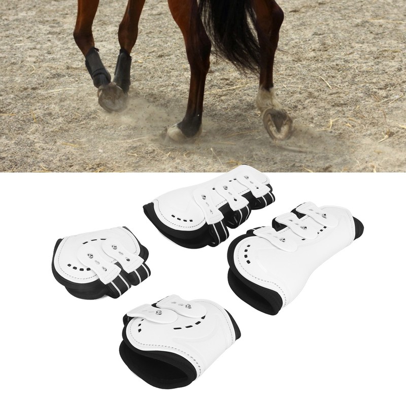 Horse Tendon Boots Shock Absorbing Adjustable Horse Front Hind Boots