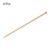 HARFINGTON 6Pcs 4.5mm Bamboo Knitting Needle Straight Single Pointed 10