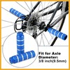 Partuto 4pcs BMX MTB Bike Rear Foot Pegs Footrests Blue