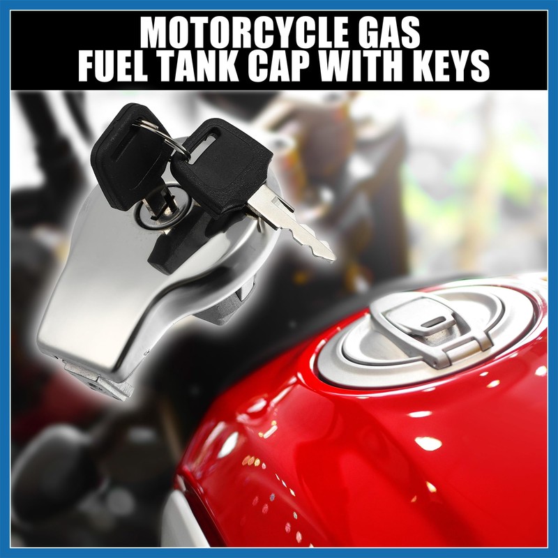 A ABSOPRO 1 Set Motorcycle Gas Tank Locking Fuel Tank