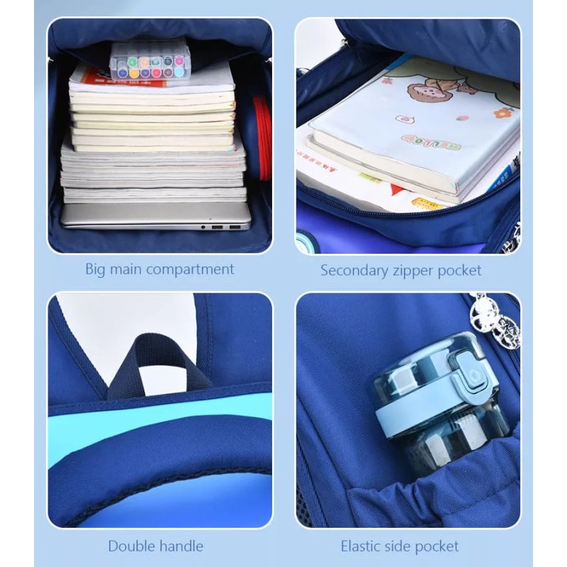 Mochila Escolar Premium Niños Niñas Primaria Unicornio T Rex Secundaria