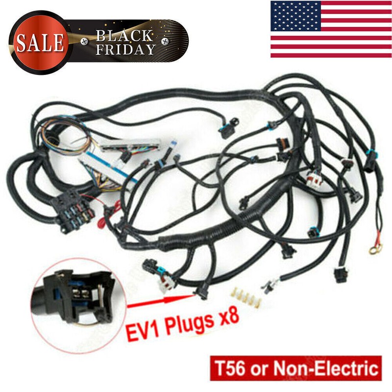Geartronics LS1 STANDALONE WIRING HARNESS T56 or Non-Electric Tran 4.8,5.3,6.0