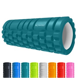 Foam Roller and Massage Roller by KG Physio - Massage Roller for Legs, Back and Arms - Ultra Lightweight Core Muscle Roller Essential to Release Deep Tension - 13"x5" Long Foam Roller
