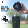 Ice Shaker Insulated Stainless Steel Shaker Bottle | 26oz, Black