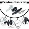 Ojeemii 2PCS Truck Cap Locking T-Handle, Camper Shell Accessories, T-Handle