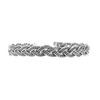 Windalf Lucana Braided Bracelet Diameter 5.8 cm Silver Jewellery Handmade