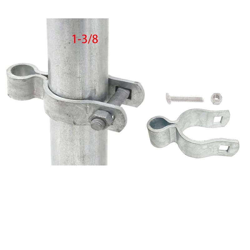 2 Pack 1-3/8inch Chain Link Fence Frame Gate Post Hinge/Galvanized