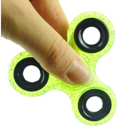 Christmas Concepts® - Exclusive Glitter Fidget Hand Spinner - Stress Reducer, Stress Relief, Autism - GREEN