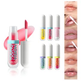 Labiales Lip Gloss Lip Oil Brillo Labial Set Maquillaje 6pzs                                                                                          
