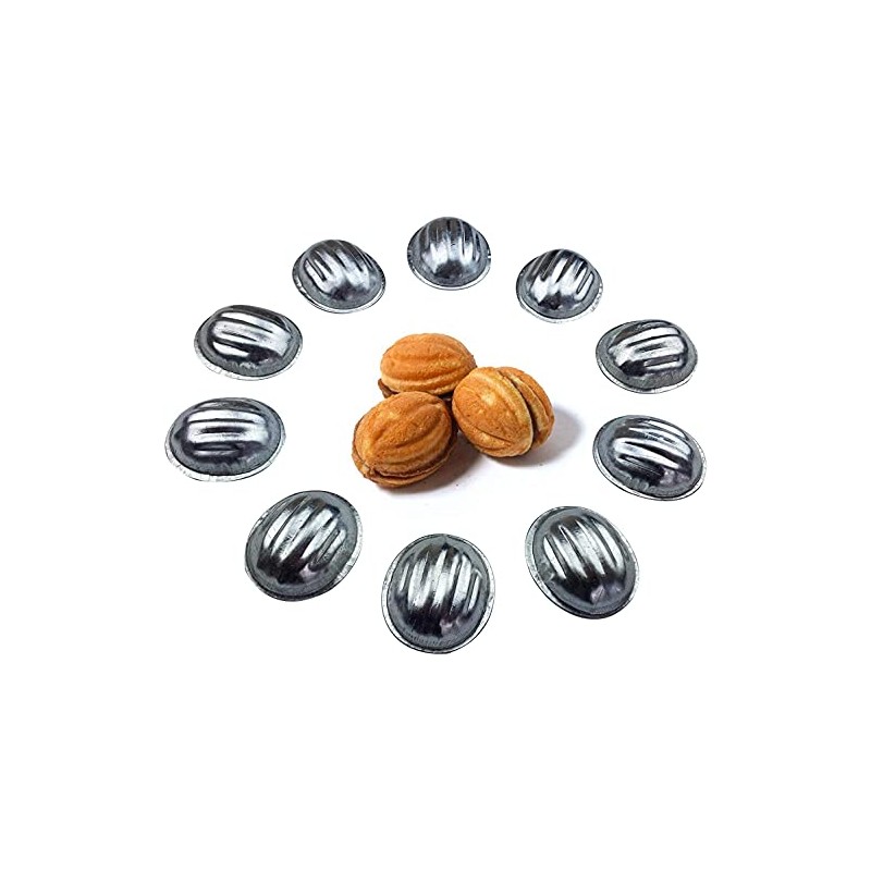 Metal mold form nuts for sweet russian nuts 50 pcs