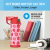 THERMOS FUNTAINER 16 Ounce Stainless Steel Bottle, Strawberry Smiles