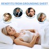 Grounding Bed Sheets, 95% Cotton & 5% Silver Fibers, Reduces