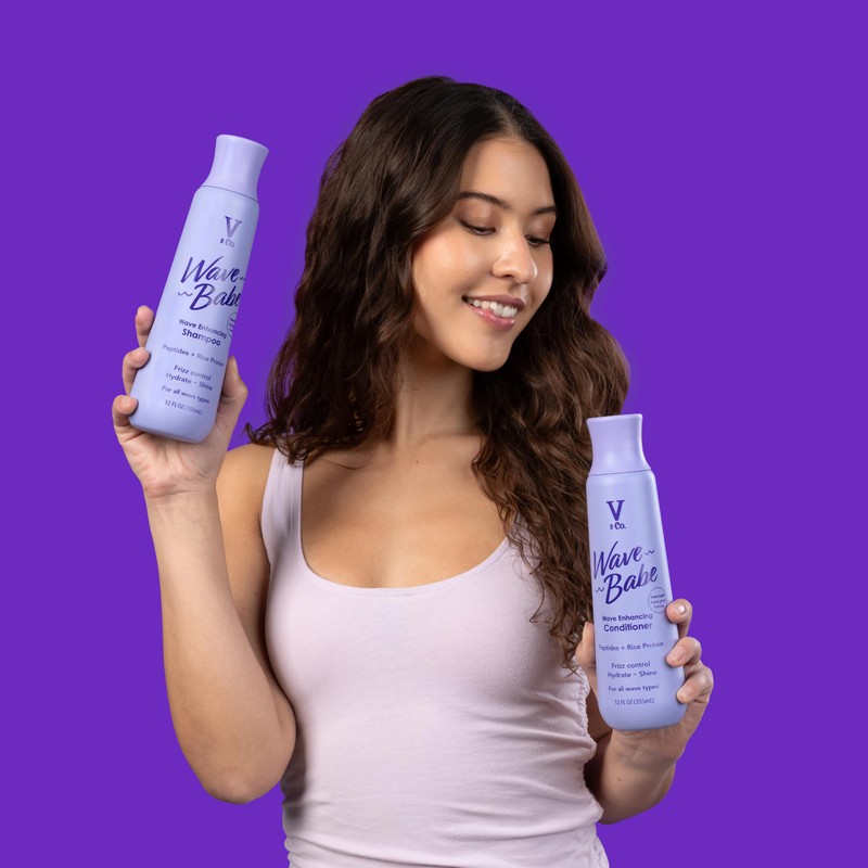 V&Co. Beauty Wave Babe Wavy Hair Conditioner – Sulfate Free