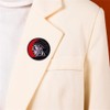Broche de solapa de metal redondo para ropa, mochila, sombrero,