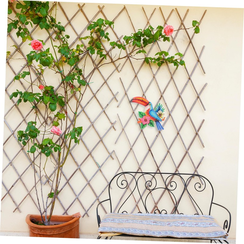 COHEALI Metal Toucan Wall Decor Rustic Bird Art for Bedroom