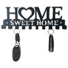 Key Hook Rack with 10 Hooks, Wall Home Sweet Home