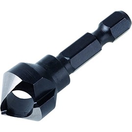 wolfcraft Tool Steel Deburring Counter, Hexagon Shank I 4373000 I Counterboring and deep countersinking