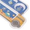 Kids Dinner Plate with Spoon Bamboo Fiber Divided Plates Cartoon