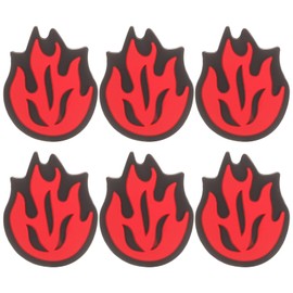 BESPORTBLE 6pcs Tennis Racket Vibration Dampener Racket String Shock Absorber Fire Shaped Silicone Racquet Shock Absorbers Tennis Racket Accessories