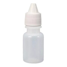 Like Shop 50 Goteros Plastico Transparente Tapa Blanca 10 Ml