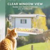 Window Bird Feeder for Outdoors with Large Feeding Trays, Clear